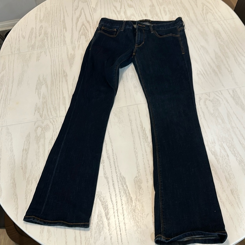 Express Dark Jeans Barely Bootcut Size 8 Reg